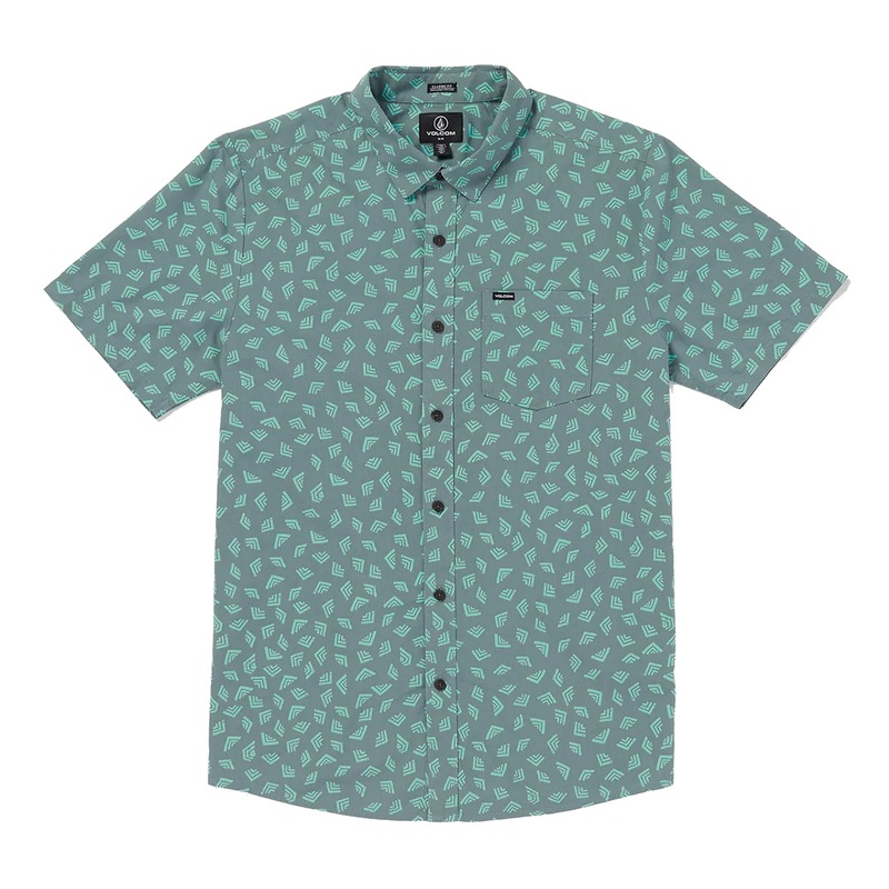 Volcom Interstone Men’s S/S Dress Shirt – Blue