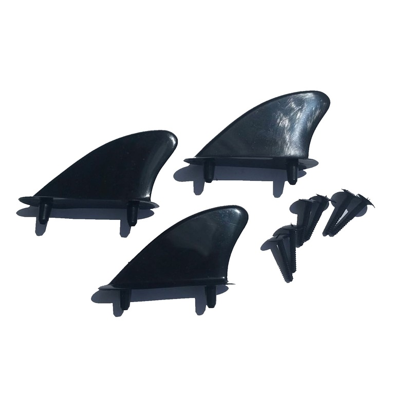 Block Surf Soft Surfboard Tri Surfboard Fins – Black