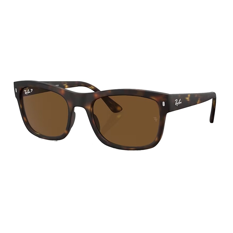 Ray-Ban 0RB4428 Men’s Sunglasses – Matte Havana/Brown Polarized