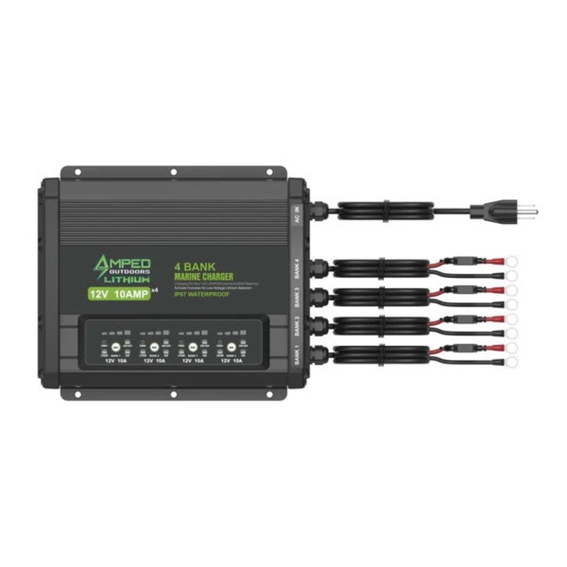 Amped Outdoors 4 Bank 12V On-Board Battery Charger