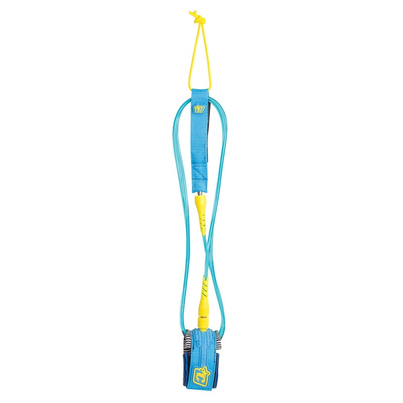 Creatures of Leisure 5ft Comp Leash – White/Cyan