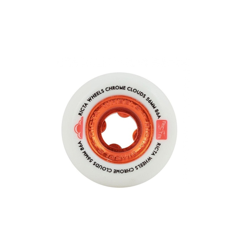 Ricta Chrome Clouds Red Skate Wheels 86A – 54mm