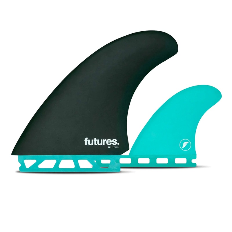 Futures TP1 Honeycomb Twin + 1 Surfboard Fins – Large/Teal