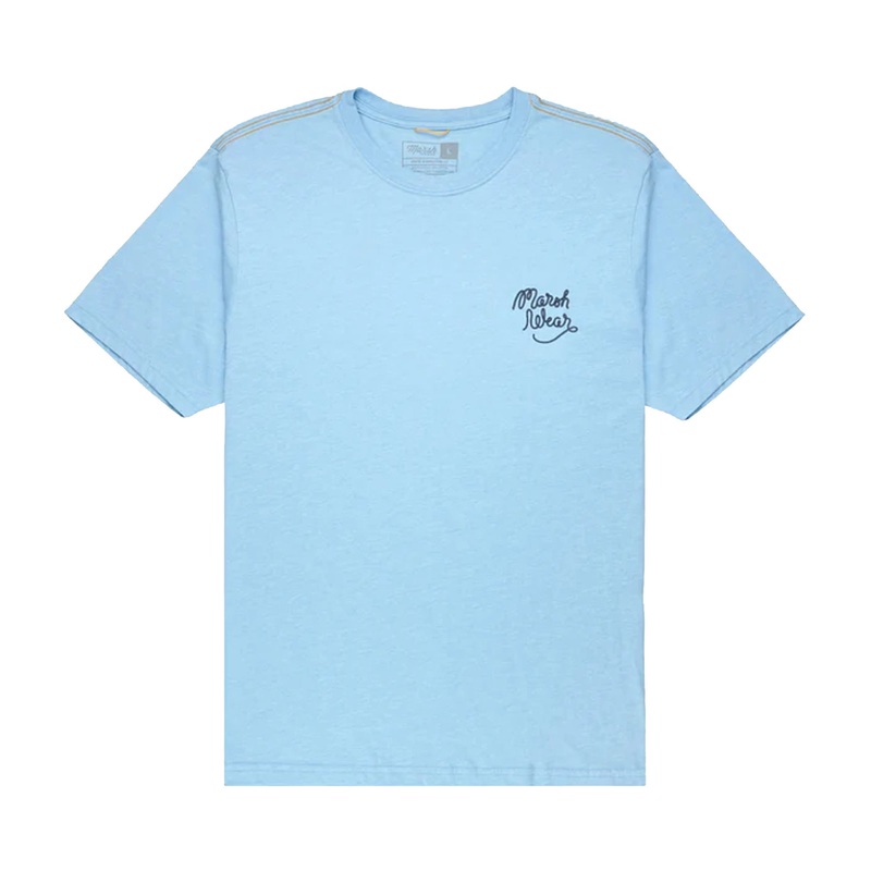 Marsh Wear Western Shrimp Men’s S/S T-Shirt – Bluesteel Heather