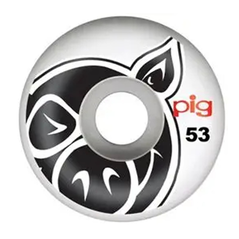 PIG Head 53mm 101a Wheels – White