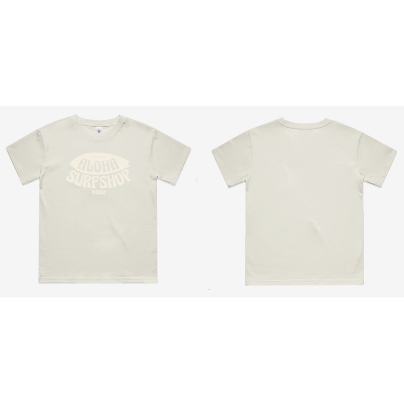 Aloha Kids Surf Shop Tee – Ecru
