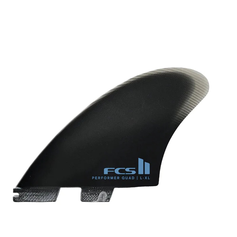 FCS II Performer Performance Glass Quad Surfboard Fins – Large/Blue