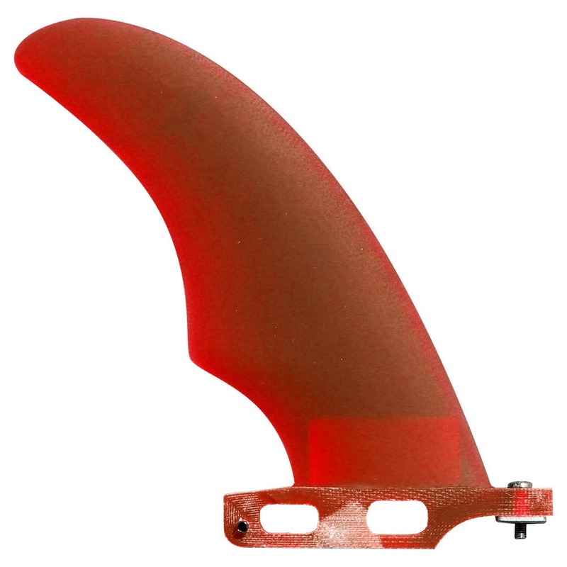 Fins Unlimited Cutaway Longboard Fin – Red – 6″