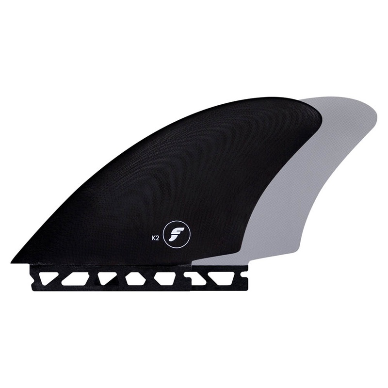 Futures Fins K2 Fibreglass Keel Twin Fin – Black/Grey