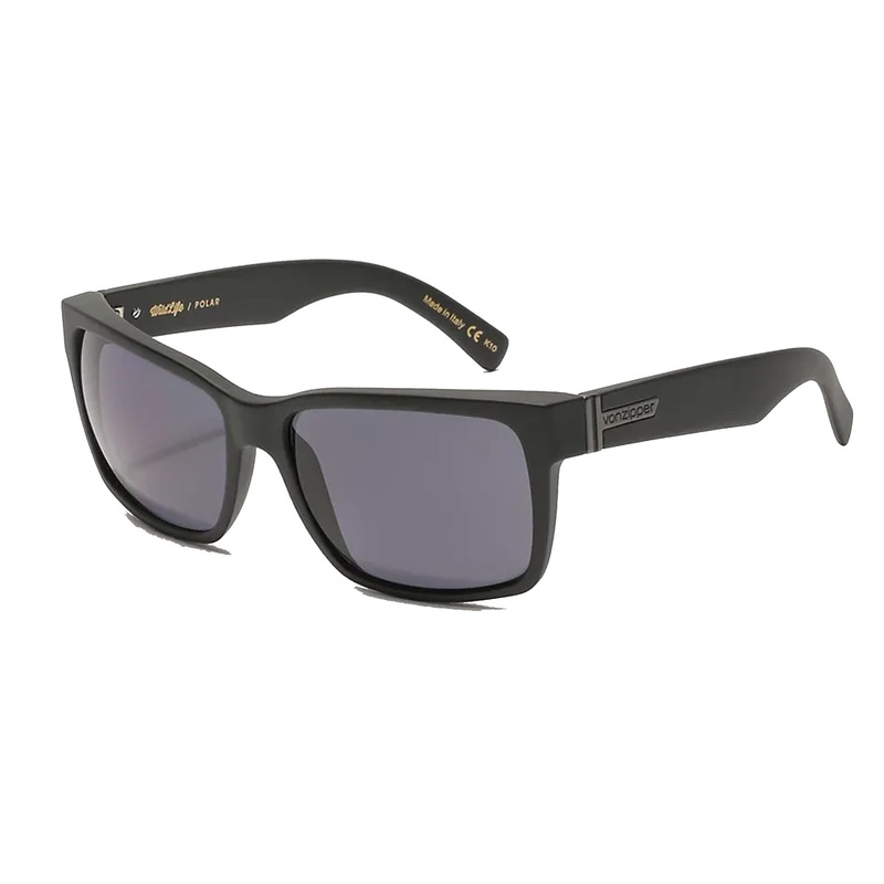VonZipper Elmore Men’s Sunglasses – Black Satin/Wild Vintage Grey Polarized