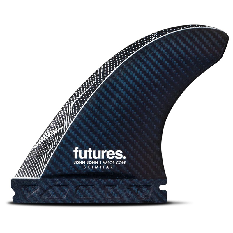 Futures JJF Scimitar Vapor Core Tri Surfboard Fins – Medium/Blue