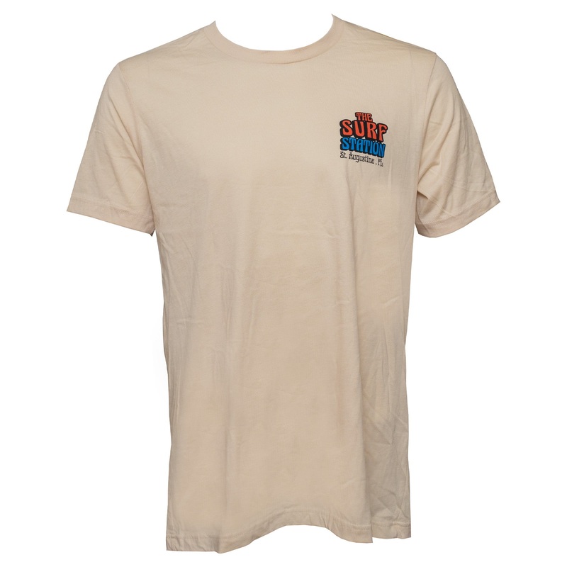 Surf Station x Cooper Neil One More Wave Men’s S/S T-Shirt – Cream