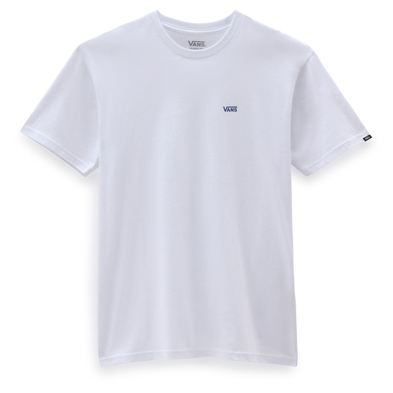 Vans Men’s Left Chest Logo Tee – White/Blue