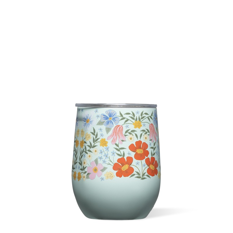 Corkcicle x Rifle Paper 12 oz Stemless-Bramble