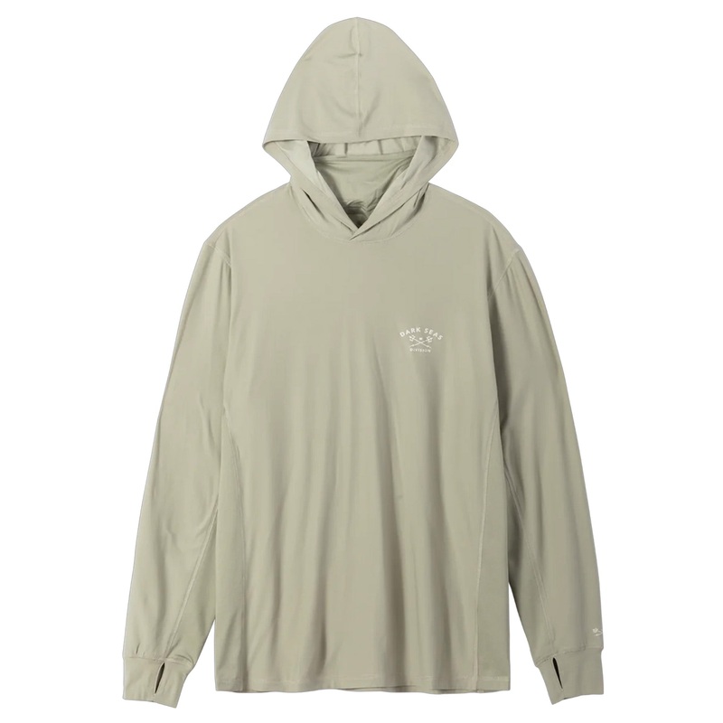 Dark Seas Bimini UV Hooded L/S Shirt – Moss