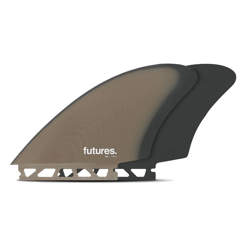 Futures K2 FG Keel Twin Surfboard Fins – Brown