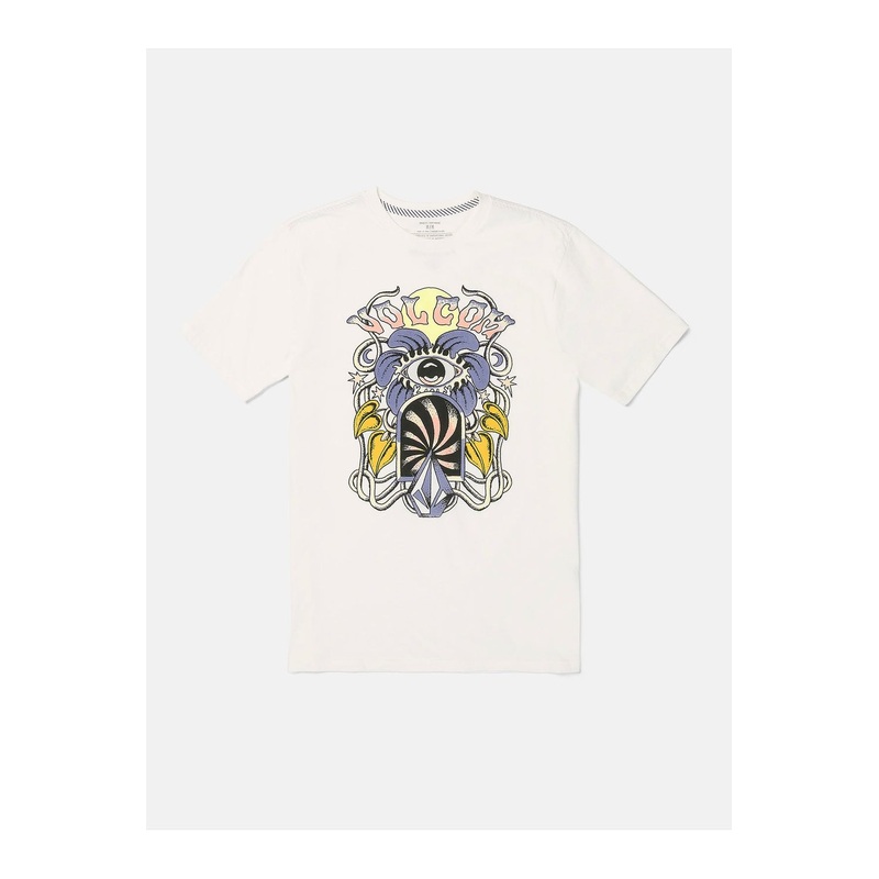 Volcom Eye See Yew Short Sleeve T-Shirt Off White