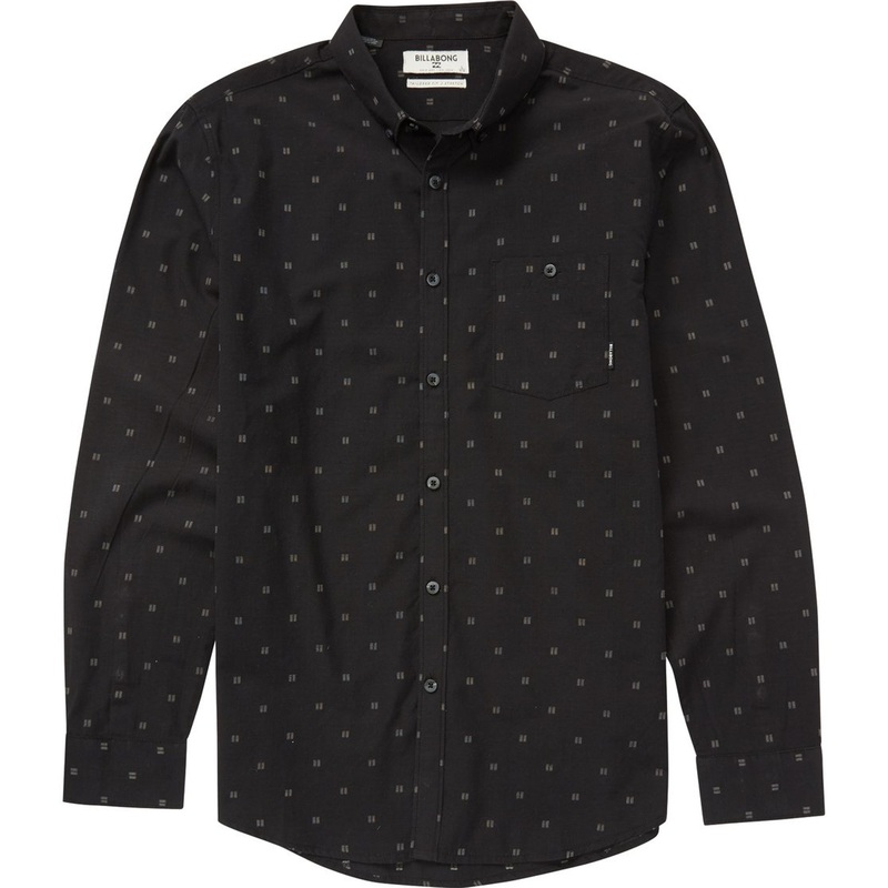 Billabong All Day Jacquard Men’s L/S Dress Shirt – Black