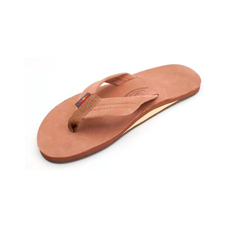 Rainbow Single Premier Leather Men’s Sandals – Dark Brown