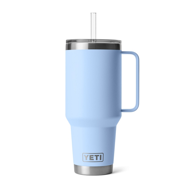 Yeti Rambler 42 Oz Straw Mug Blue Sky Blue