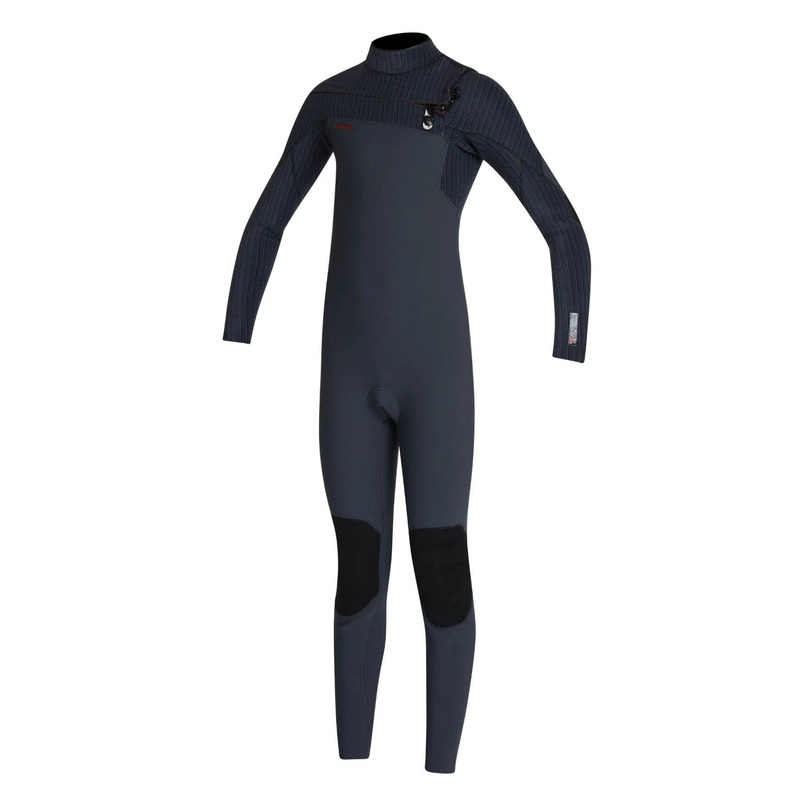 Boy’s HyperFire 4/3mm Steamer Chest Zip Wetsuit – Gunmetal