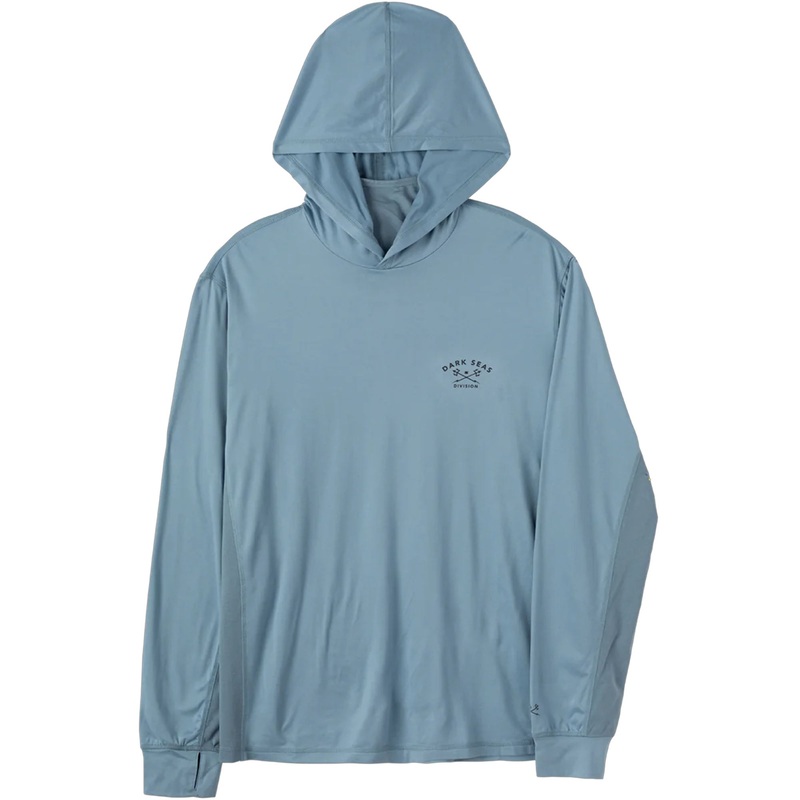 Dark Seas Bimini UV Hooded L/S Shirt – Blue