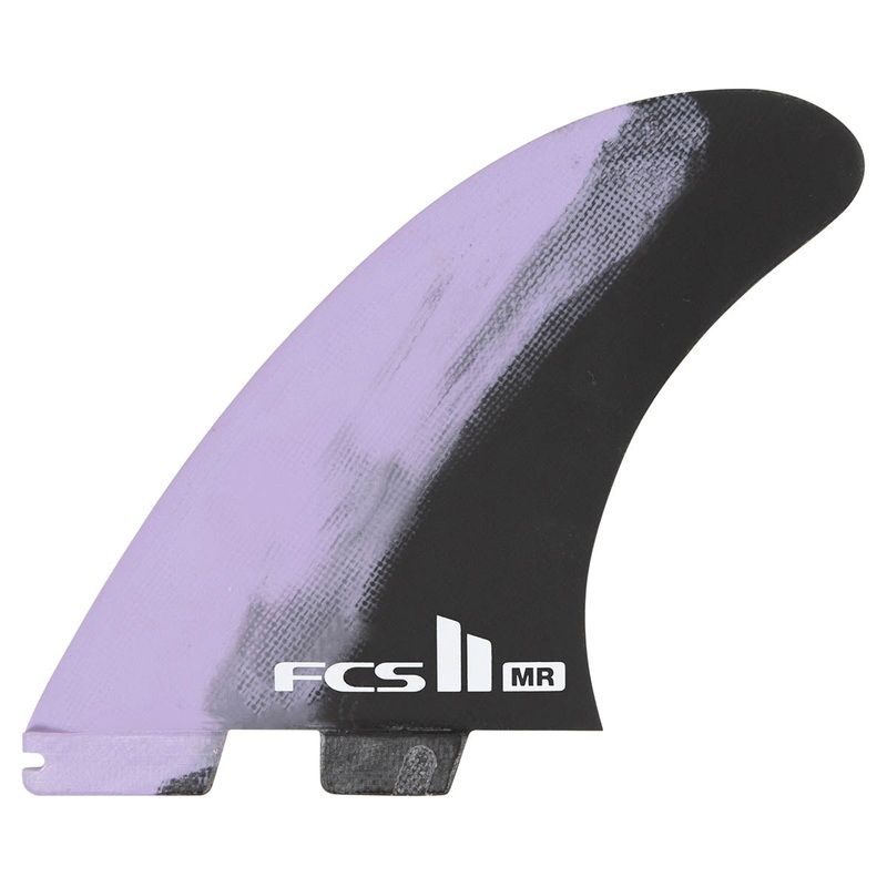 FCS II Mark Richards PC Twin + Stabiliser Fin Set – Lavender/Black Swirl