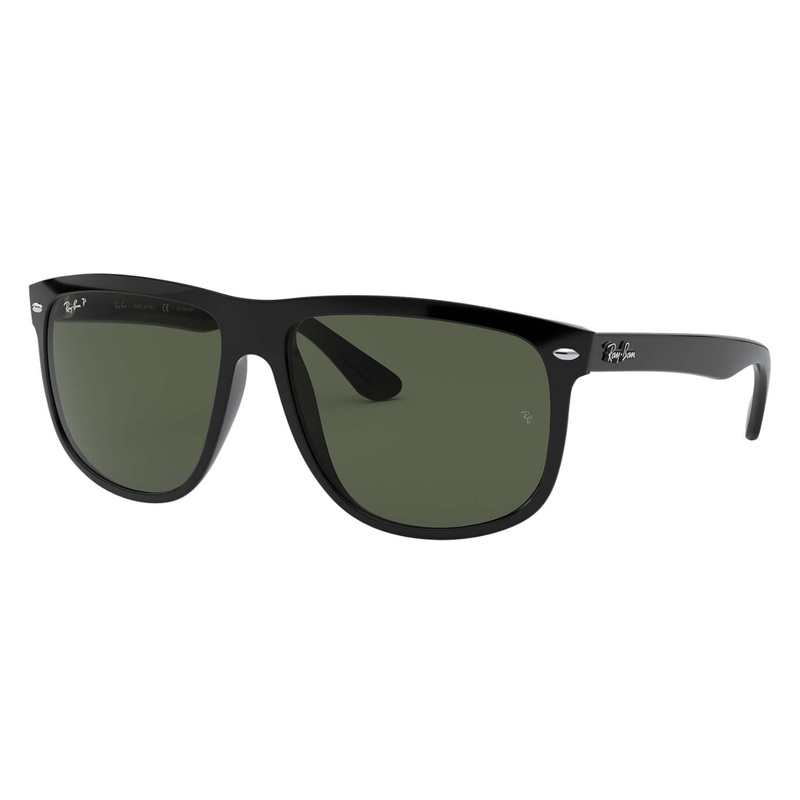 Ray-Ban Boyfriend Classic Women’s Sunglasses – Black/Dark Green
