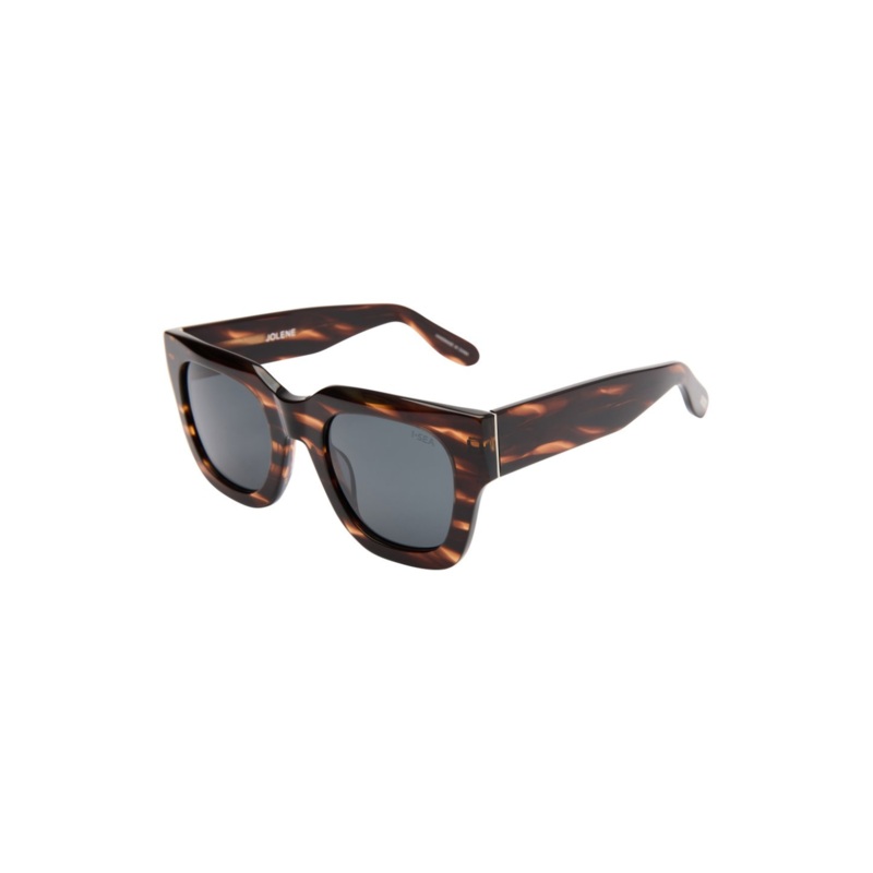 I-Sea Jolene Sunglasses Tiger Stripe Brown Polarized