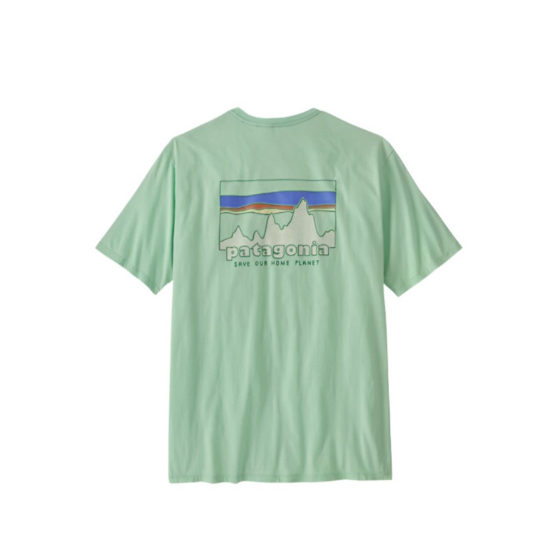 Patagonia Mens ’73 Skyline Organic T-Shirt Rinsed Green