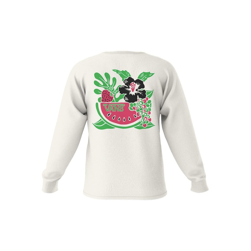 Vans Fresh Fruit Long Sleeve Tee Marshmallow