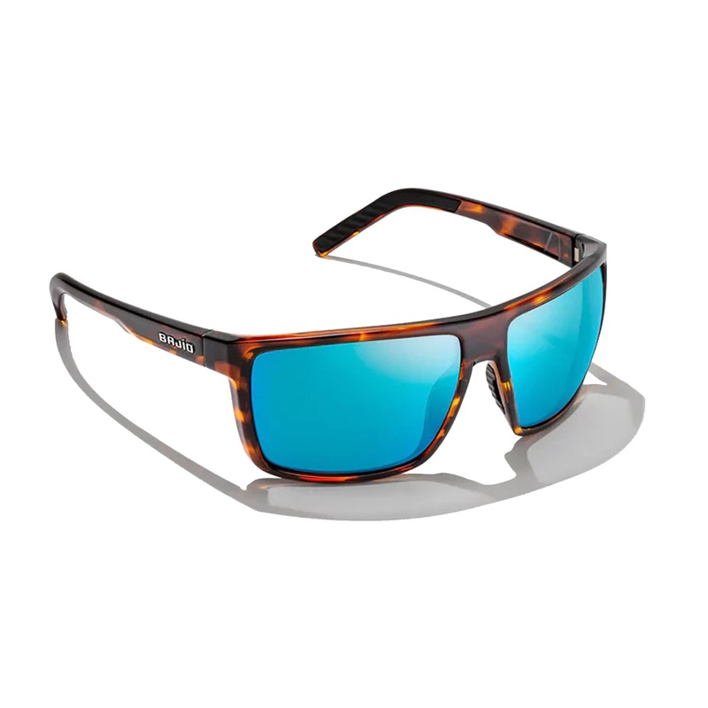 Bajio Toads Large Men’s Sunglasses – Brown Tortoise Gloss/Blue Mirror Polarized