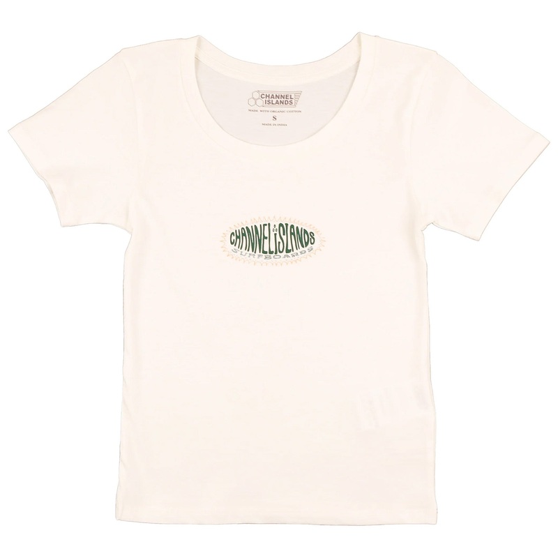 Channel Islands Starburst Fitted Crop Women’s S/S T-Shirt – White