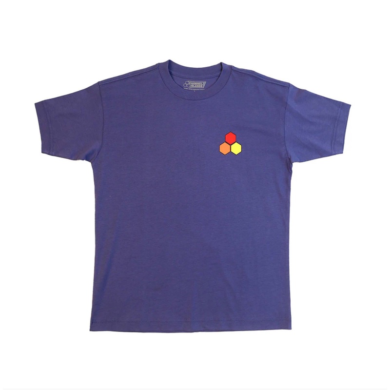 Channel Islands Classic Hex Youth S/S T-Shirt – Cobalt Blue