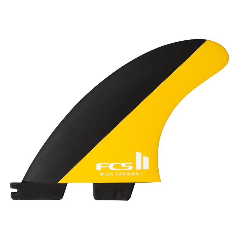 FCS II Mick Fanning PC Large Thruster Fin Set – Large/Black Mango
