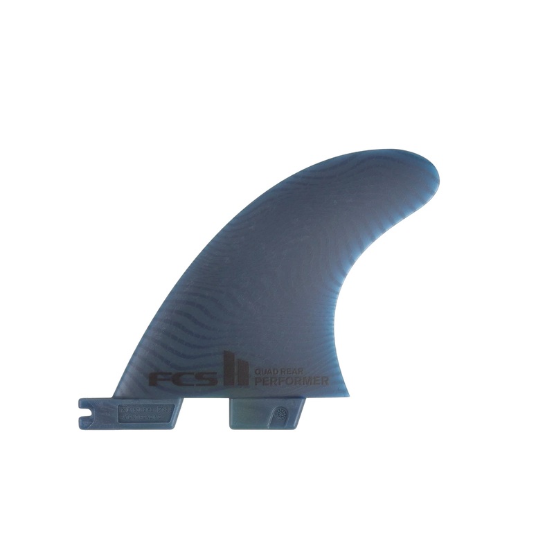 FCS II Performer Neo Glass Quad Rear Surfboard Fins – Medium/Pacific