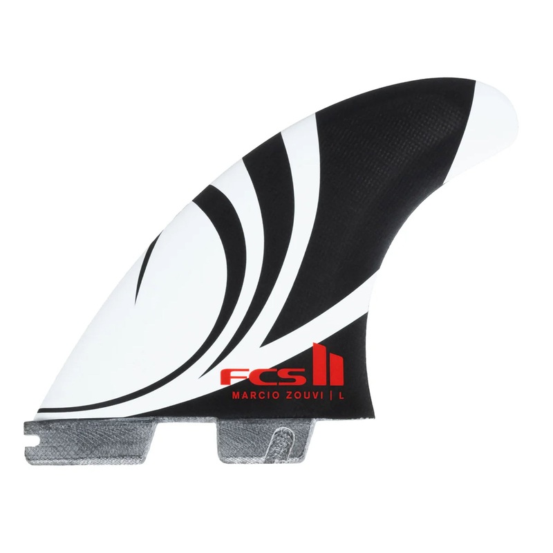 FCS II Sharpeye Performance Glass Tri Surfboard Fins – Large/Black
