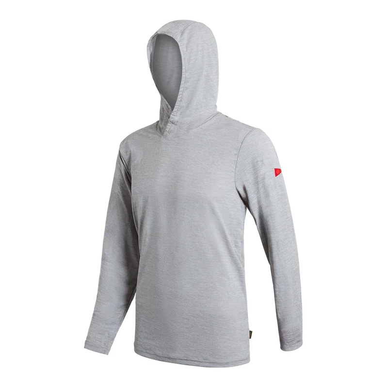 Florence Marine X Airtex Hooded Men’s L/S Sun Shirt – Light Heather Grey