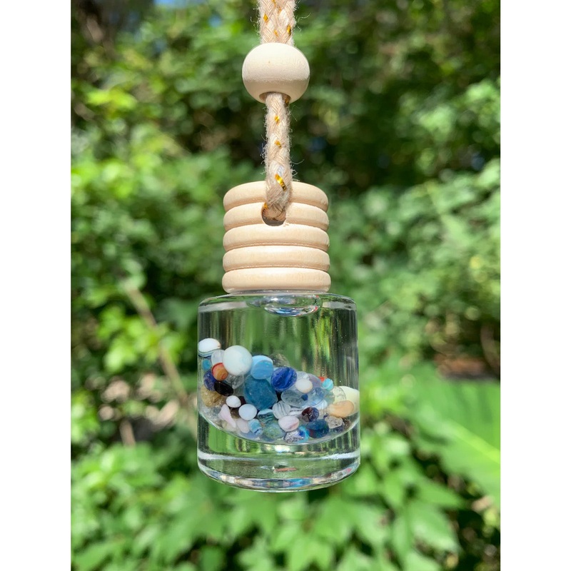 Hammockma Sea Beads Round Car Air Fresheners – Black Ocean
