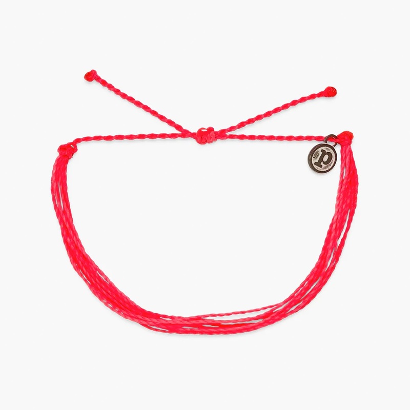 Pura Vida Original Bracelet – Neon Pink