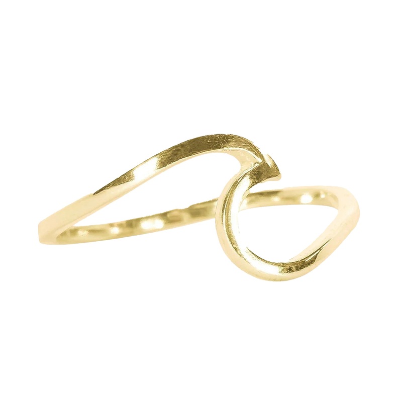 Pura Vida Wave 6 Ring – Gold