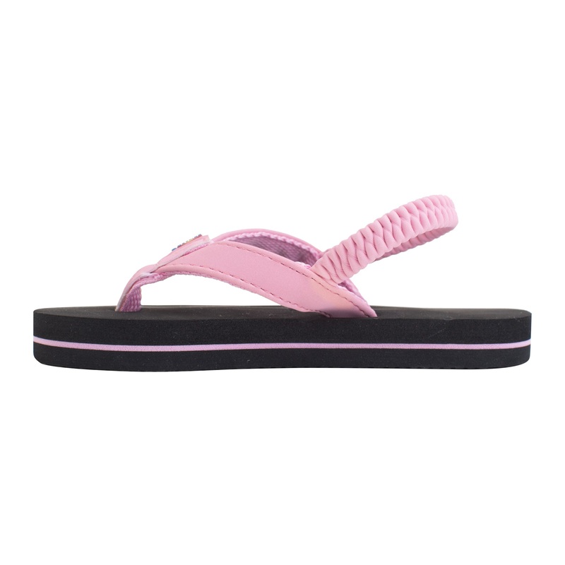 Rainbow Narrow Grombows Youth Girl’s Sandals – Pink/Black