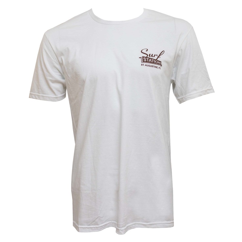 Surf Station Single Fin Hoedown Men’s S/S T-Shirt – White