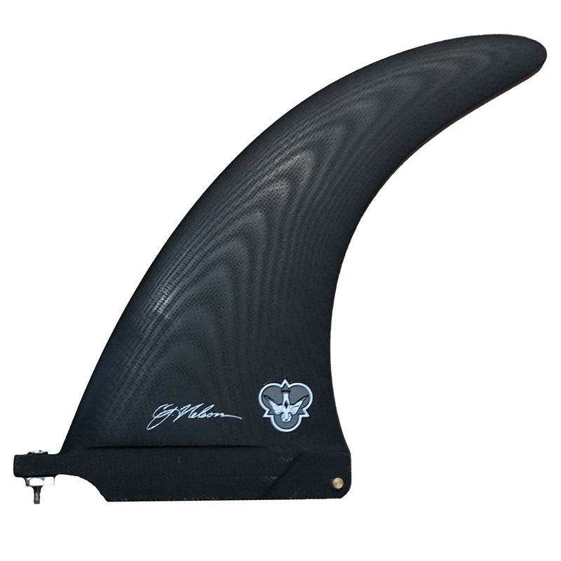 Used Flying Diamonds CJ Performance Center Longboard Fin – 8″/Black