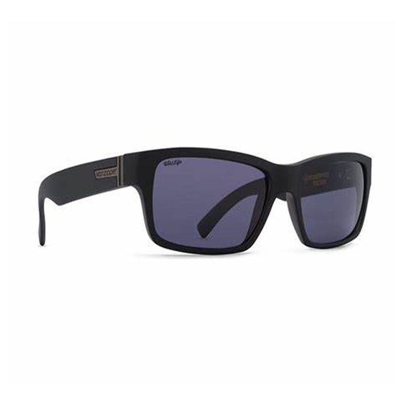 VonZipper Fulton Men’s Sunglasses – Black Satin/Wild Vintage Grey Polarized
