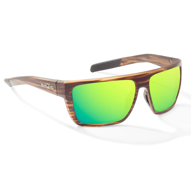 Bajio Zapata X-Large Men’s Sunglasses – Brown Grass Matte/Green Mirror Polarized