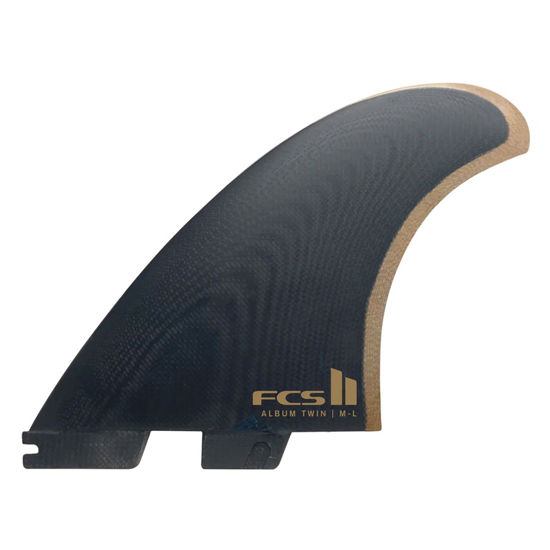 FCS II Album 2+1 Performance Glass Surfboard Fins – Medium/Black