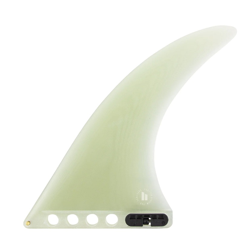 FCS II Flow II Performance Glass Longboard Fin – 9.5″/Clear