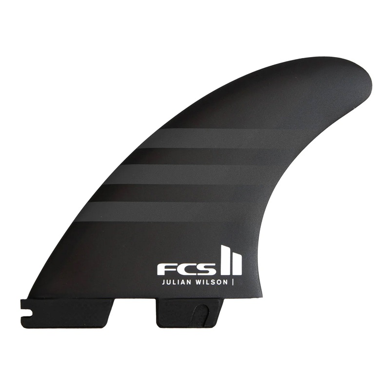 FCS II Julian Wilson Grom Performance Core Tri Surfboard Fins – X-Small/Black