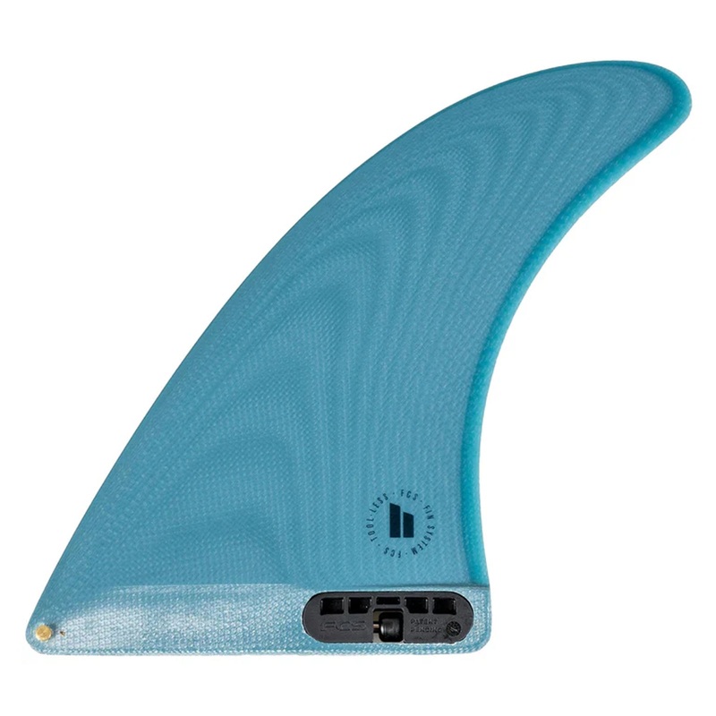 FCS II Single Fin 7″ Longboard Fin – Teal